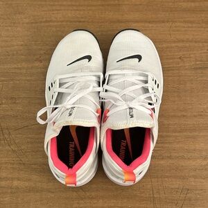 Nike White and Pink Athletic Shoes